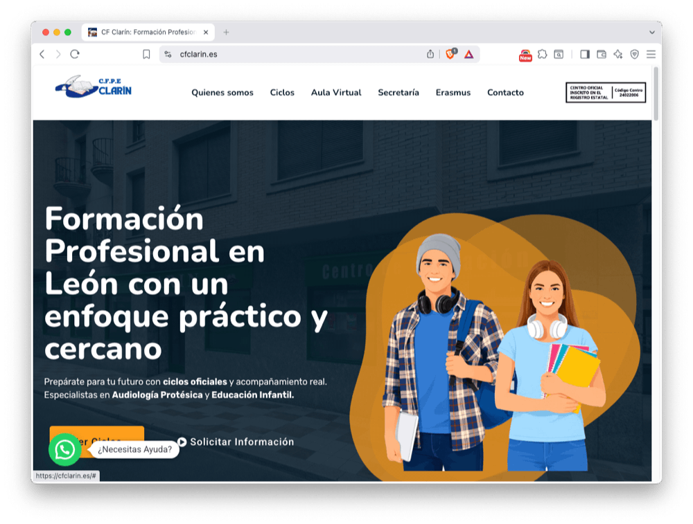 Inicio academia Clarin
