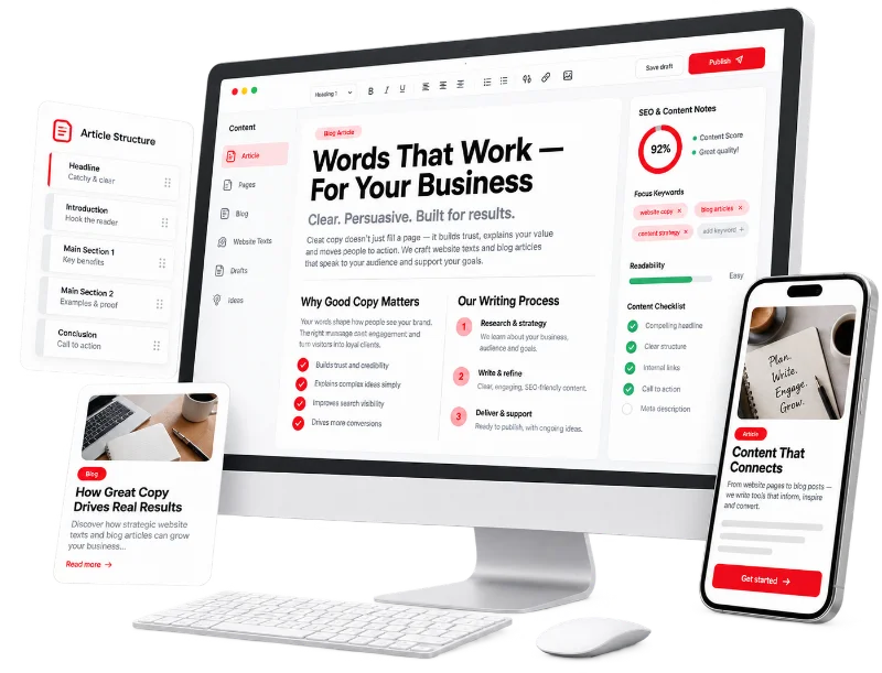 Textos y articulos para web